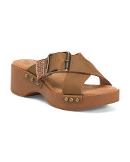 Leather Charlotte Platform Sandals | Women's Shoes | Marshalls | Marshalls