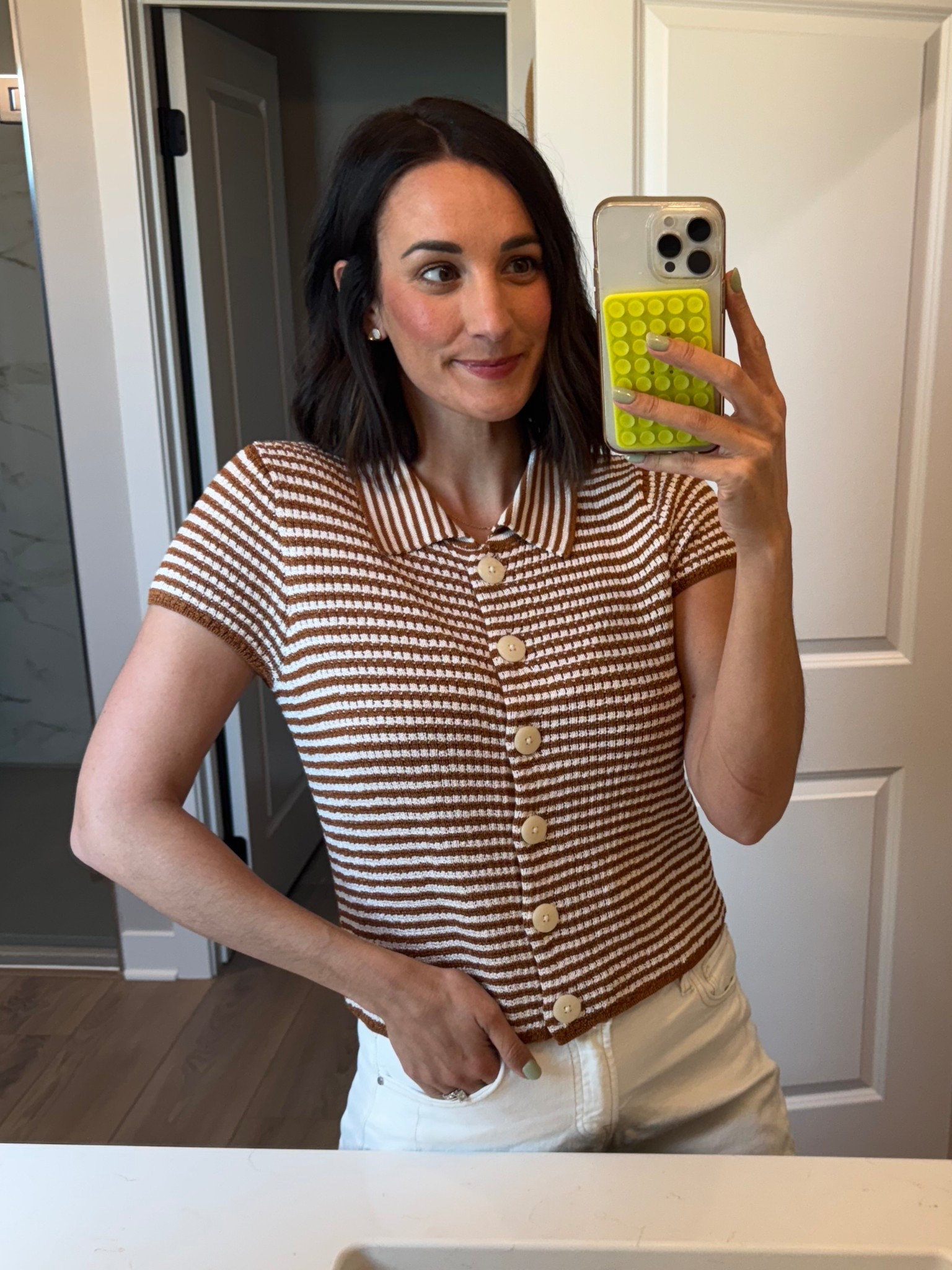 All the spring tops in my closet that I’m loving!! 😍 

Sizing: wearing size small in all except green button down is XS! 

#LTKdayinmylife #LTKgrwm #LTKootd