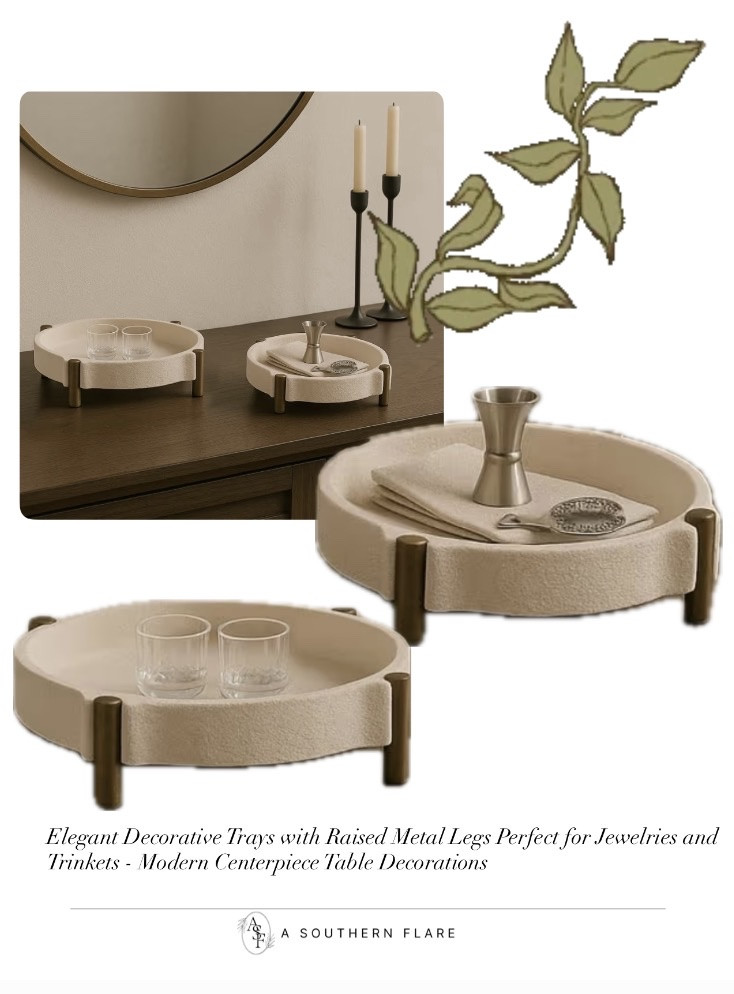 Elegant & functional! Check out these stunning trays perfect for your home. #HomeDecor #ModernDesign