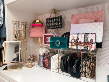Purse storage, but make it elevated ✨ 

Everything is linked in Stories, LTK, and on my Amazon Storefront! 