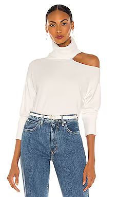 525 Cold Collarbone Pullover in Bleach White from Revolve.com | Revolve Clothing (Global)