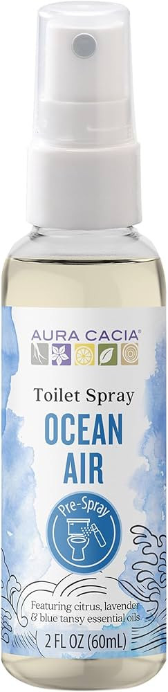 Aura Cacia Ocean Air Toilet Spray 2 Fl. oz. - Light Aroma, No Synthetic Fragrances | Amazon (US)
