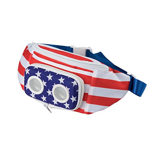 American Flag Fannypack with Speakers. Bluetooth Fanny Pack for Parties/Festivals/Raves/Beach/Boats. | Amazon (US)