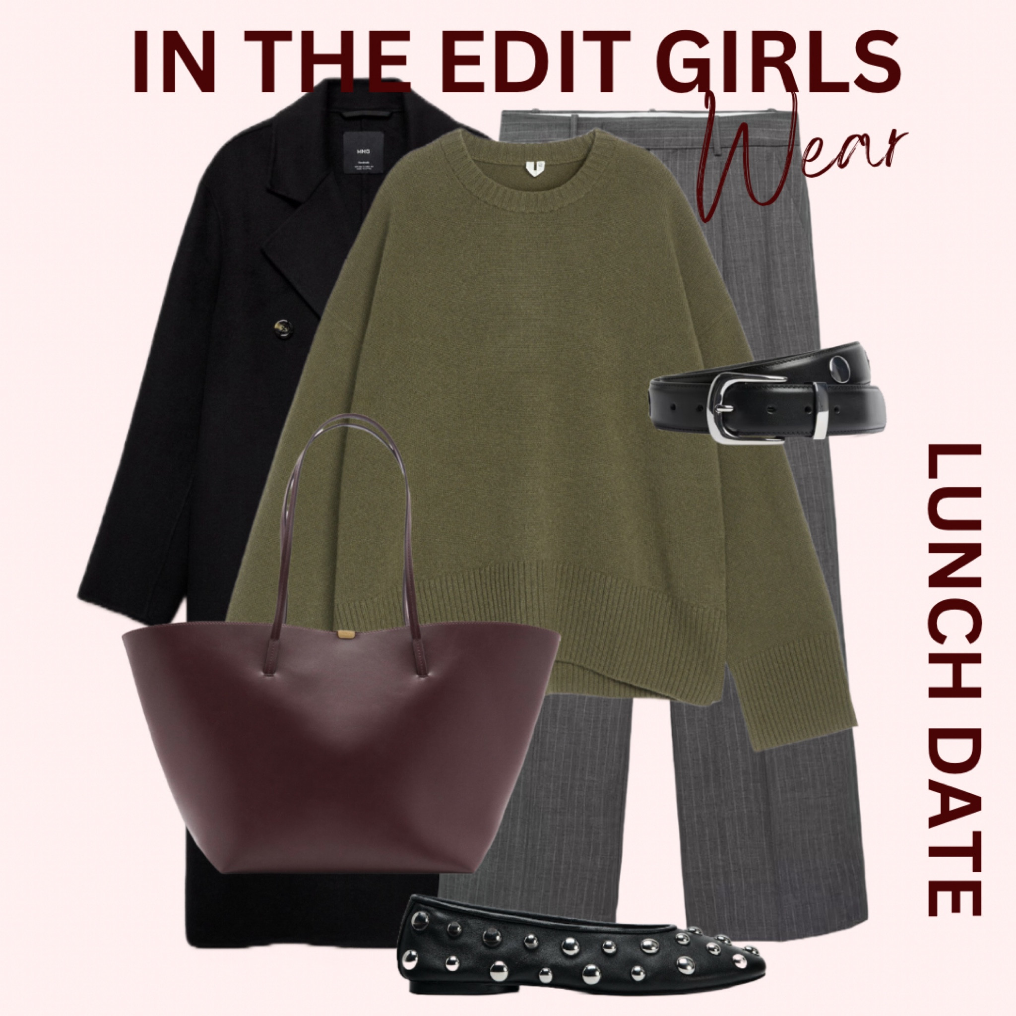 Suit trouser styled 

Black coat 
Green knit 
Zara pumps 
Tote bag 

#LTKstyletip #LTKeurope #LTKautumn