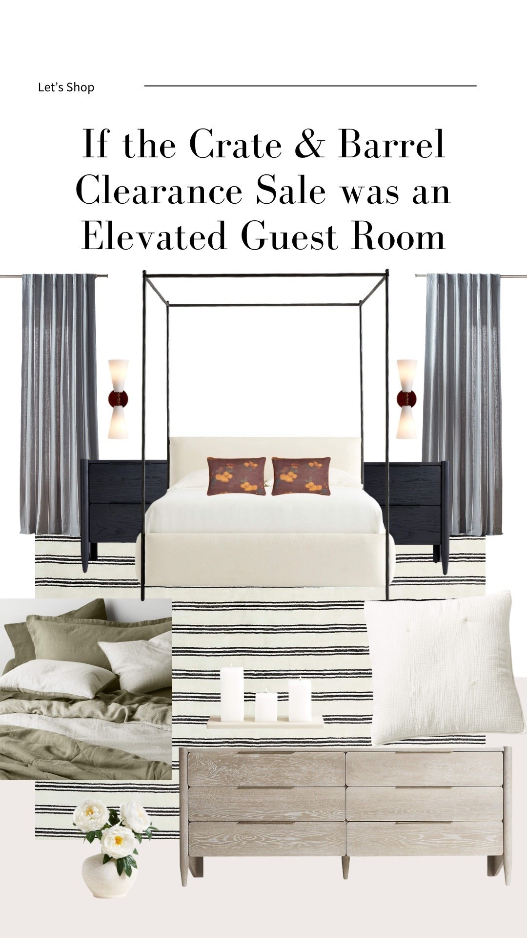 A room your guests will never want to leave! Everything but the bed (had to add- it’s stunning) is on clearance right now!

#LTKHome