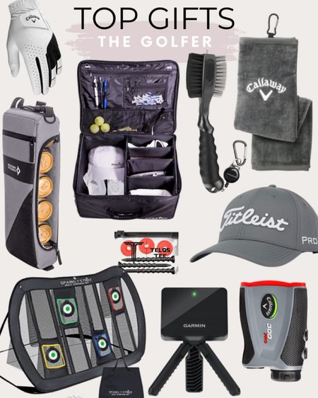 Gifts for the gold enthusiast include golf towel, Garmin Approach R10, Portable Golf Launch Monitor, YATTA GOLF Telos Premium Golf Tees – Adjustable Golf Tees, Callaway Golf Laser Rangefinders, Titleist Men's Tour Performance Golf Hat, Freedom Pursuits Golf Cooler Bag Plus 2 Ice Packs, Callaway Golf Men's Weather Spann Premium Synthetic Golf, Athletico Golf Trunk Organizer Storage, Extra Large Golf Chipping Net. Golf Practice Net with 4 Colored Targets, and Golf Club Brushes and Groove Cleaner

Gold gifts, gifts for golfer, gifts for him, gifts for her, gift guide, sports gifts

#LTKunder100 #LTKmens #LTKGiftGuide