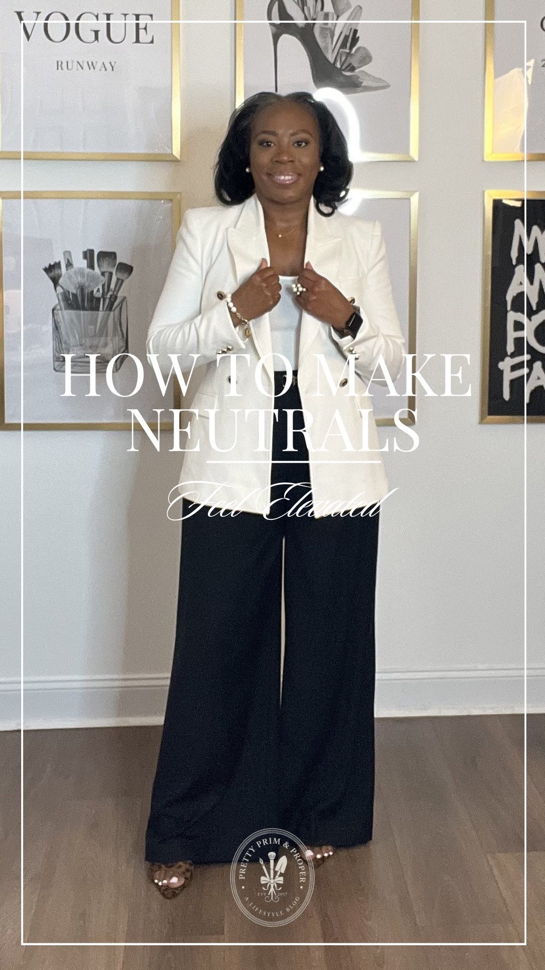 Neutral outfits never fail when the details are intentional 🤍
White blazer + black wide leg trousers + leopard mules + pearls = polished with personality. Linking the pieces (and similar finds!) in my LTK. ✨

#LTKStyle #NeutralStyle #ClassicWardrobe #WideLegPants #WorkwearStyle

#LTKOver40