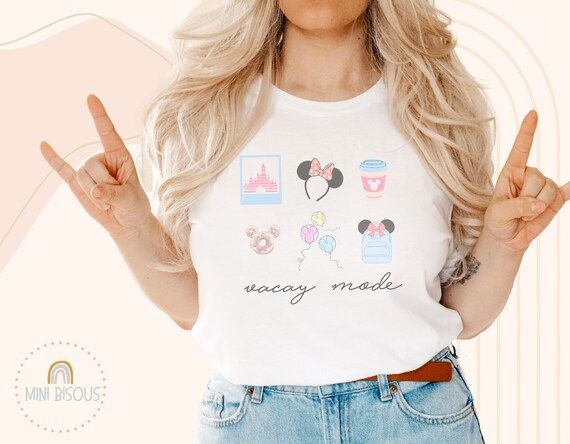 Vacay Mode Adult Unisex T Shirt Theme Park Shirts Mouse | Etsy | Etsy (US)