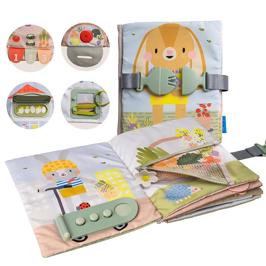 Taf Toys Montessori Toys for 1 2 3 Year Old Activity Book, Preschool Learning Activities for Todd... | Amazon (US)