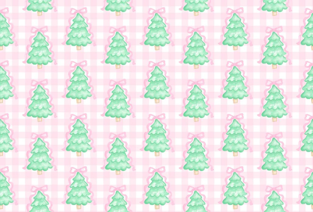 James & Lottie – Gingham Christmas Tree Lounge Collection GIRL 2 Piece | Persnickety