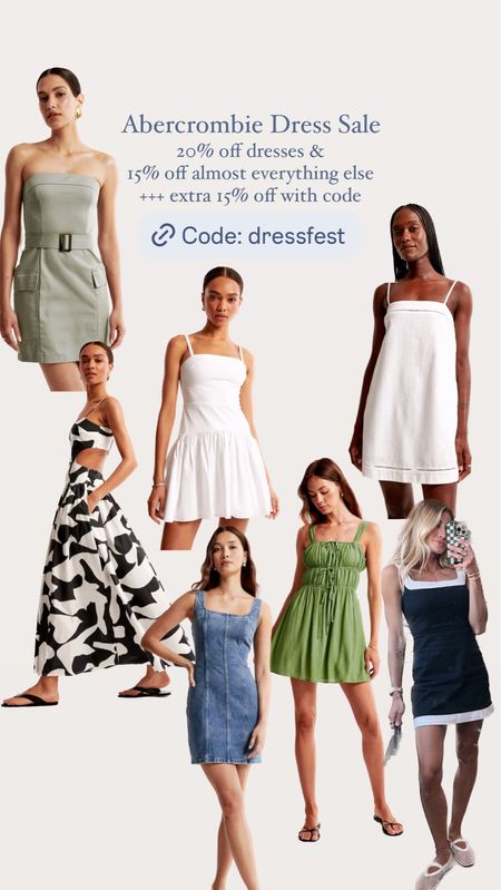 Abercrombie sale 20% off dresses & 15% off almost everything else AND stack an extra 15% off with code 

#LTKFindsUnder50 #LTKSaleAlert #LTKSeasonal