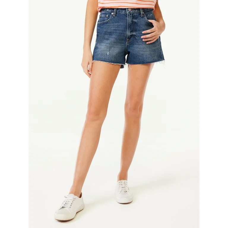 Free Assembly Women's 90s Cut Off Denim Shorts | Walmart (US)