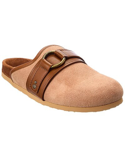 Suede & Leather Clog | Gilt & Gilt City