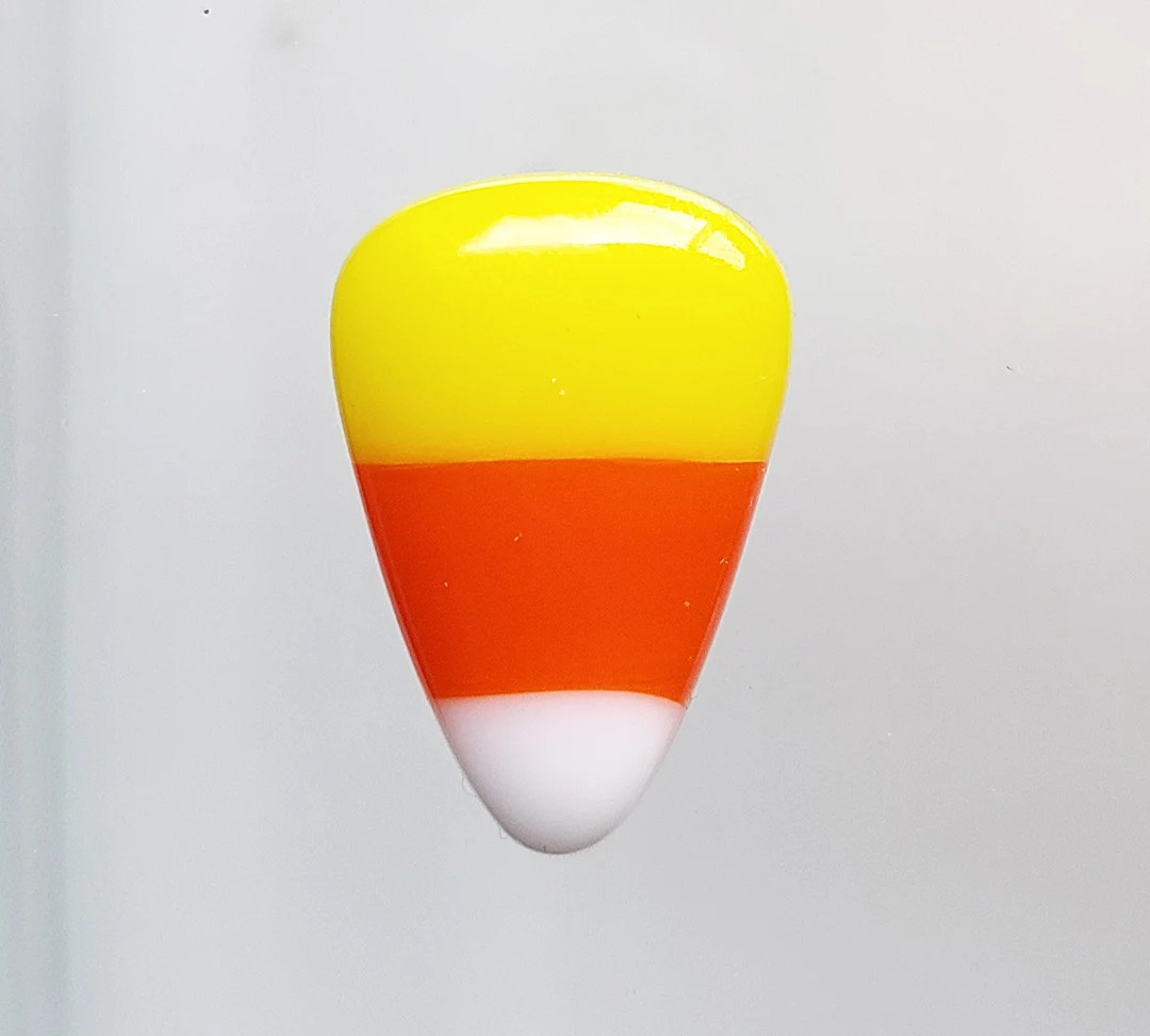 HALLOWEEN Fused Glass CANDY CORN Cabochon...1 Glass Jewelry Cab for Jewelry Designers, H5, 10 - E... | Etsy (US)