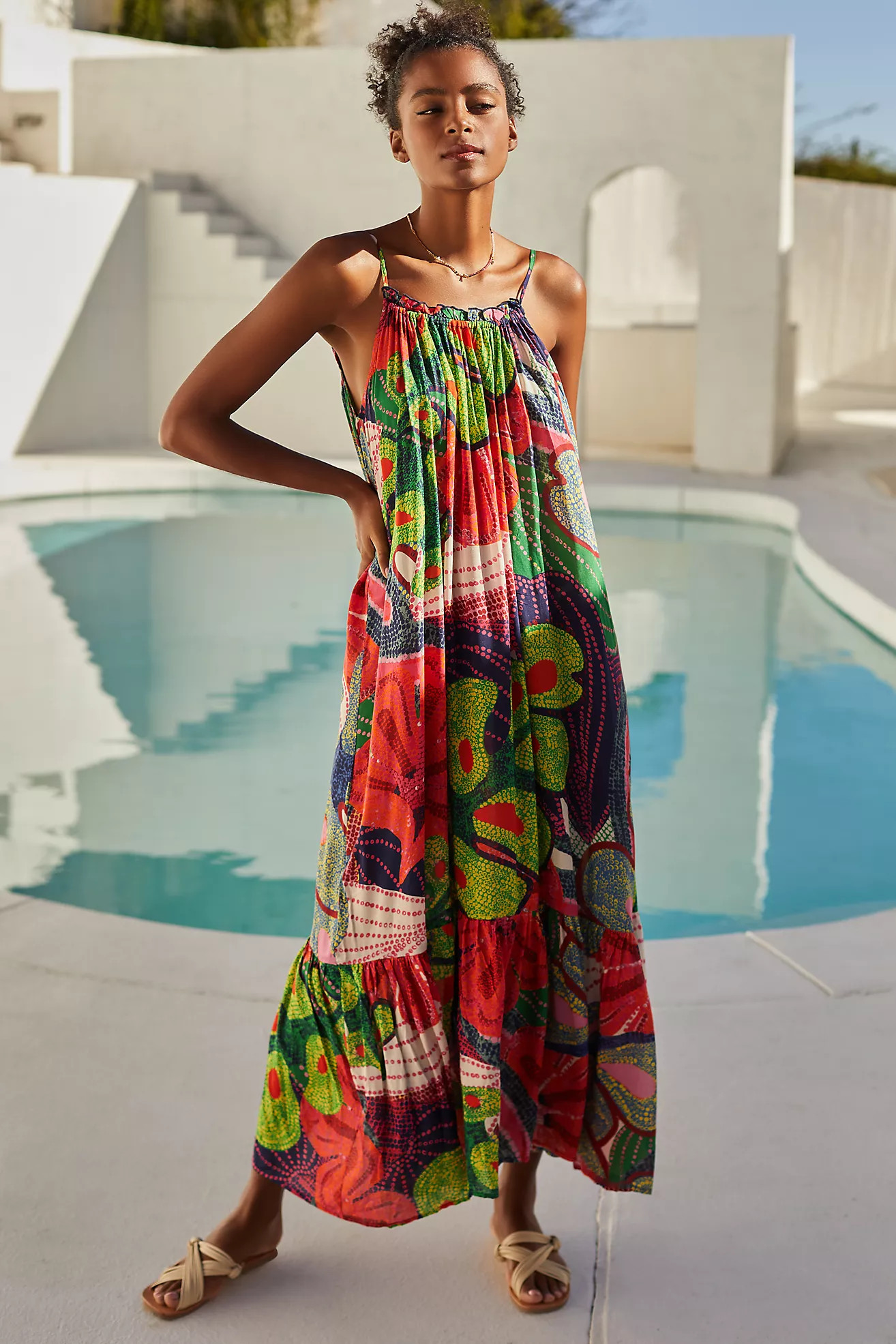 The Malika Printed Dress | Anthropologie (US)