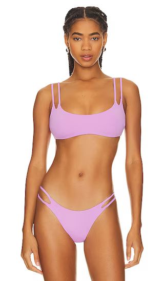 Zinnia Bikini Top in Jewel Purple Bikini Purple Swimsuit Purple Bathing Suit Lilac Lavender Bikini | Revolve Clothing (Global)