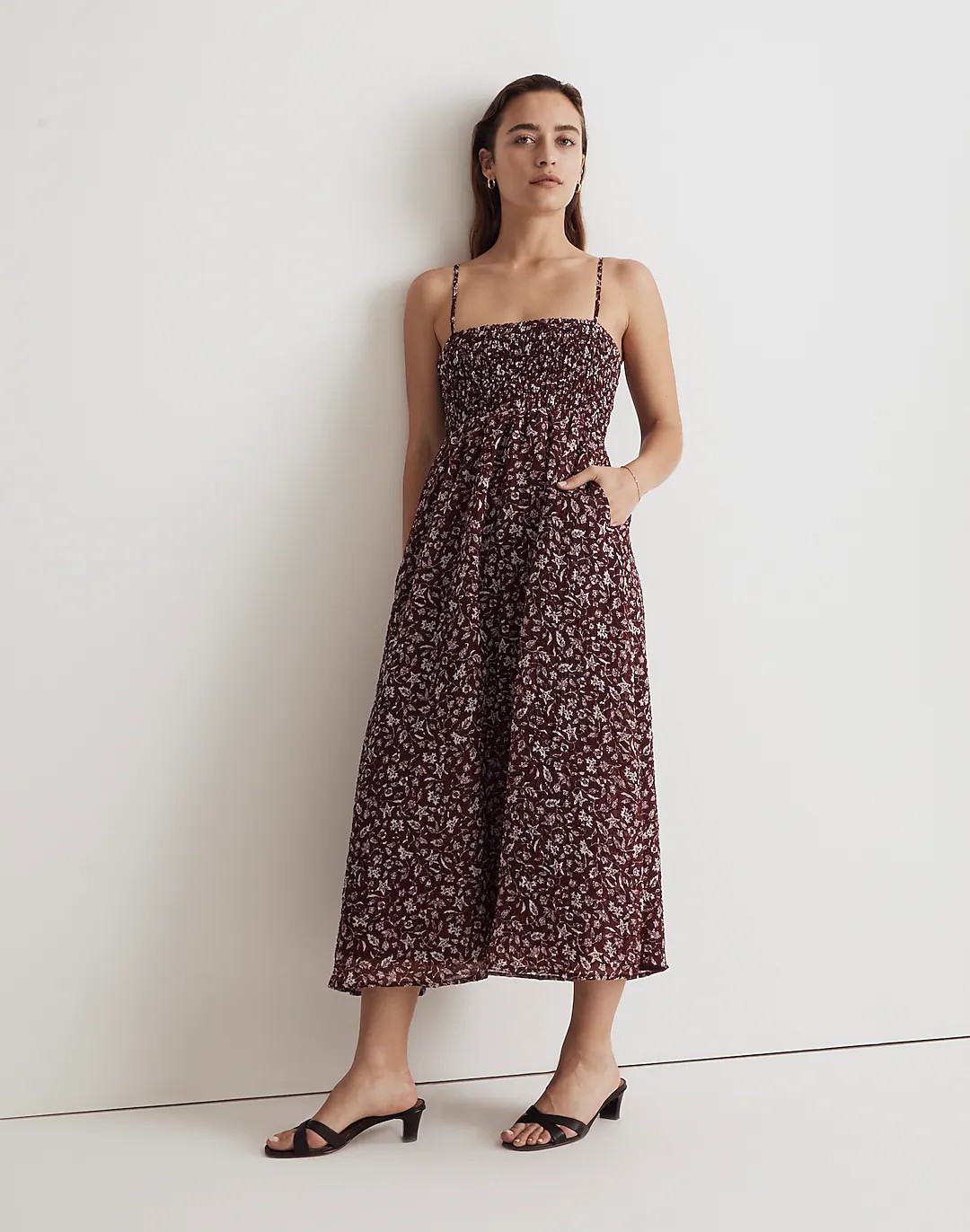 Theo Sleeveless Midi Dress | Madewell