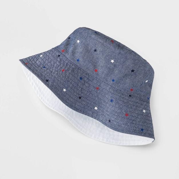 Kids' Americana Reversible Bucket Hat - Cat & Jack™ Blue | Target