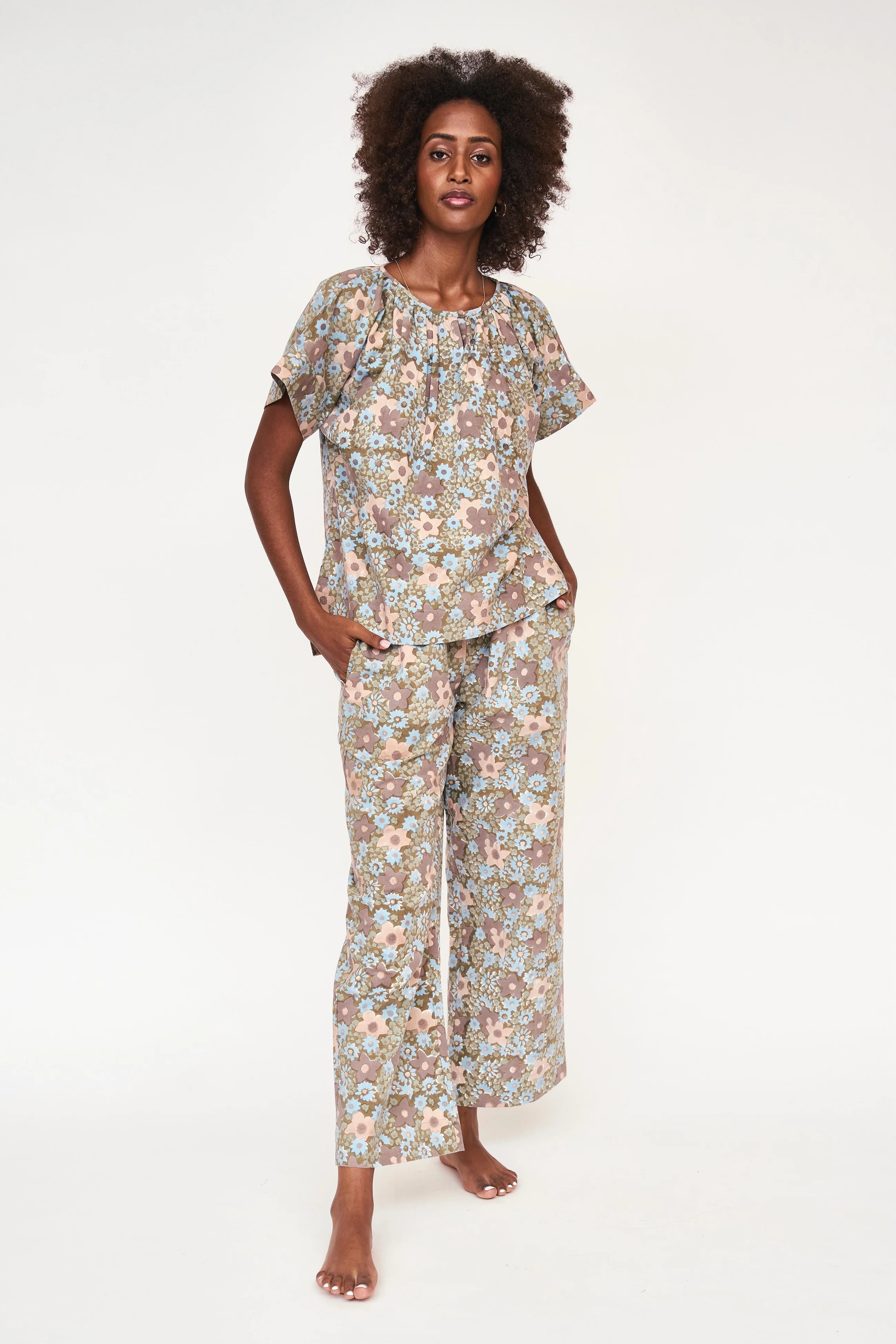 pajama pant set in stargazer - MIRTH | MIRTH