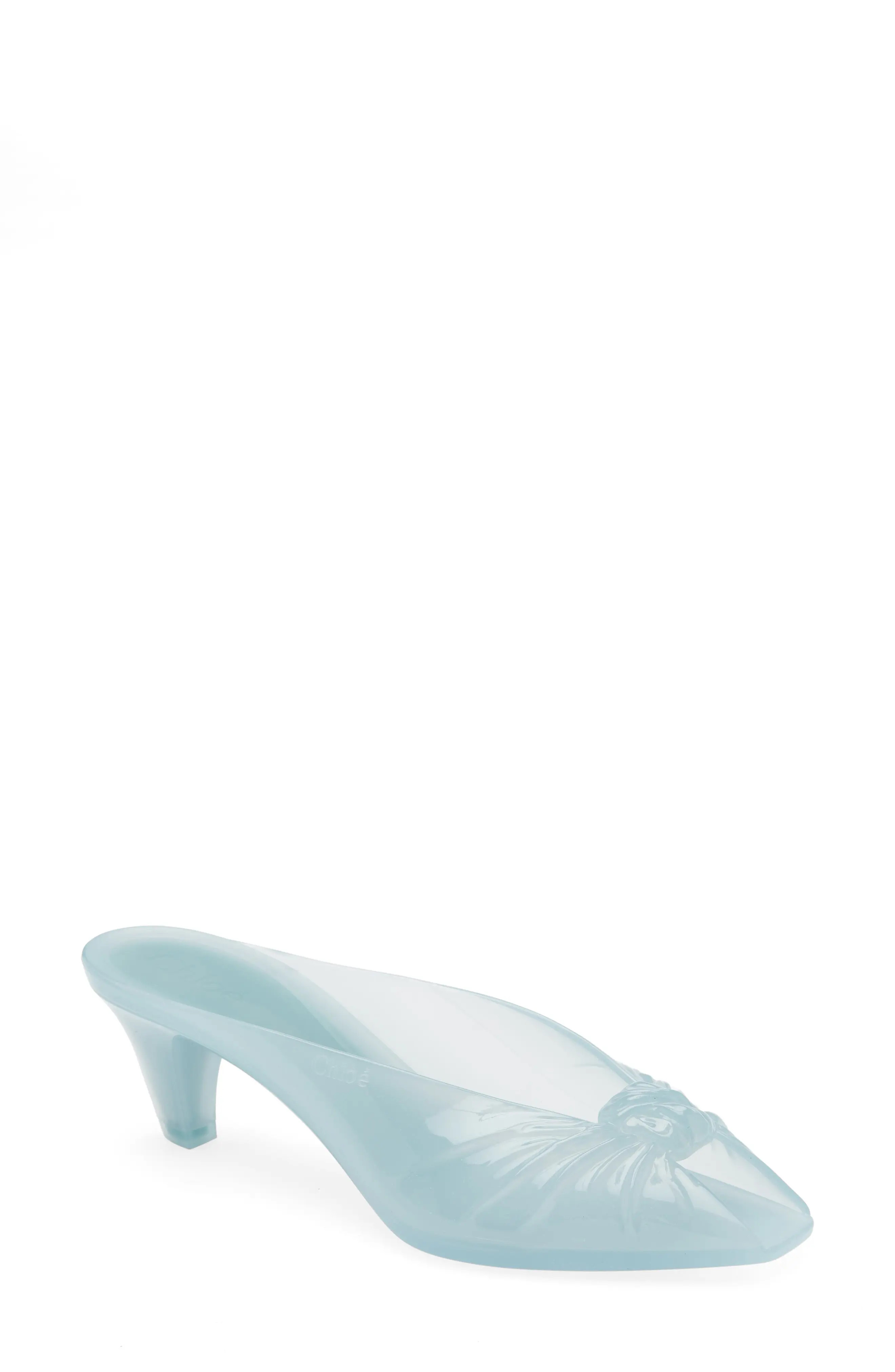 Jelly Peep Toe Kitten Heel Mule (Women) | Nordstrom | Nordstrom