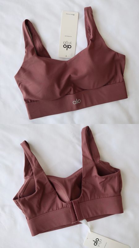 High quality, super soft Alo Yoga sports bra.
I got 1 size bigger, but still tight. If you have very small boobs, size up 1 size.
If you have normal or bigger boobs, size up 2 sizes

#LTKSpringSale #LTKsalealert #LTKfindsunder50