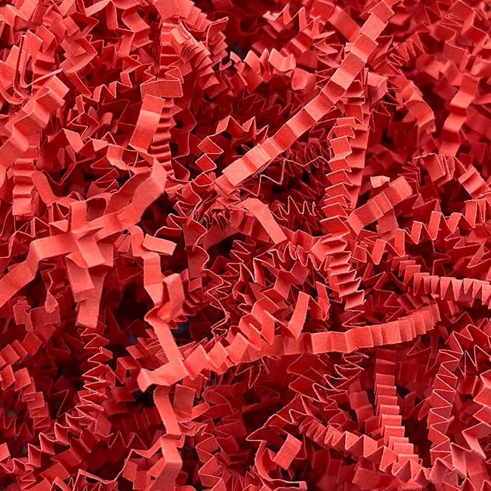1LB Crinkle Cut Paper Shred Filler for Gift Box Bag and Basket On Holidays(Red) | Amazon (US)