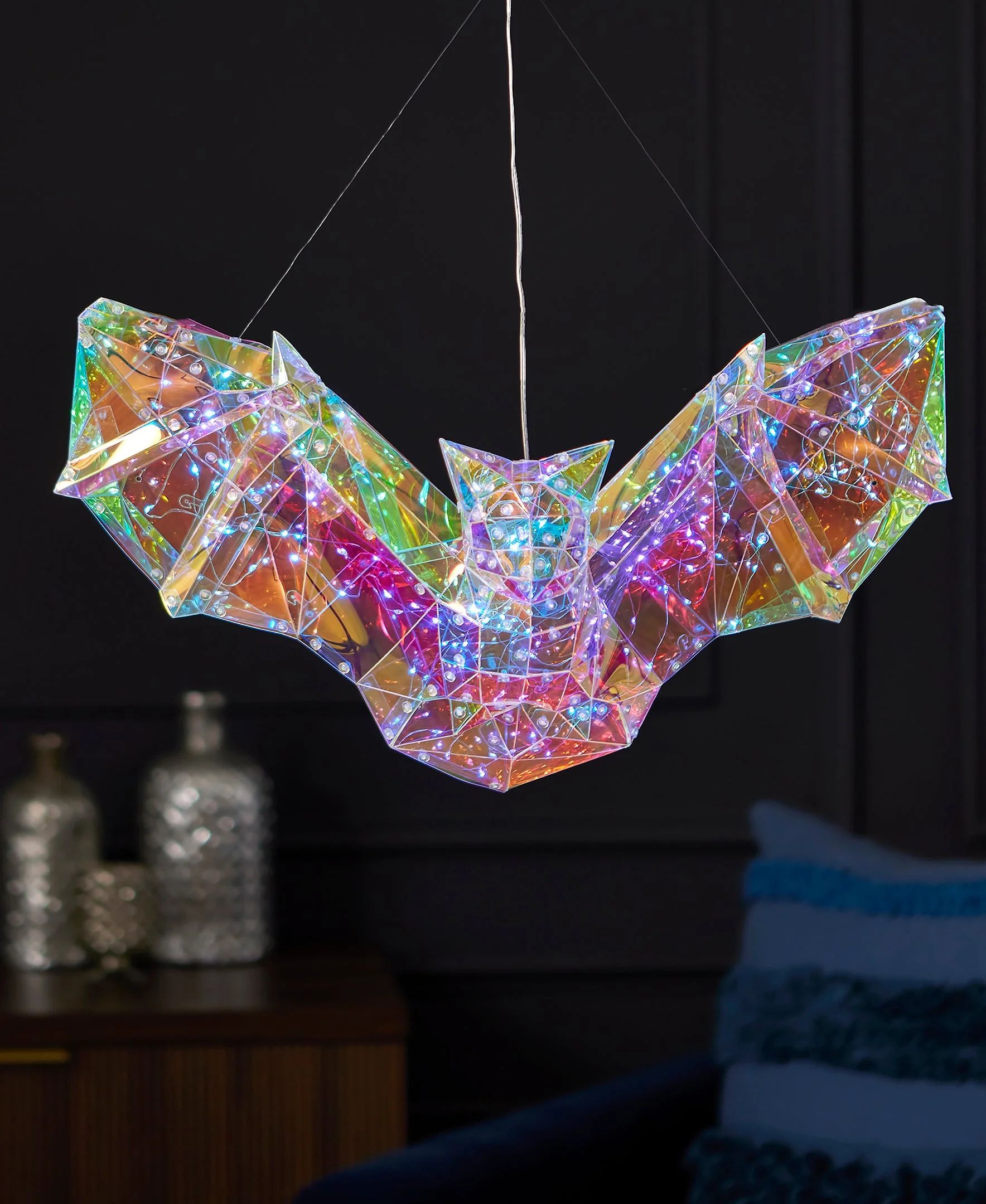 Seasonal LLC Halloween LED Lights - Prismatic Iridescent Phantom Bat 20" | Walmart (US)