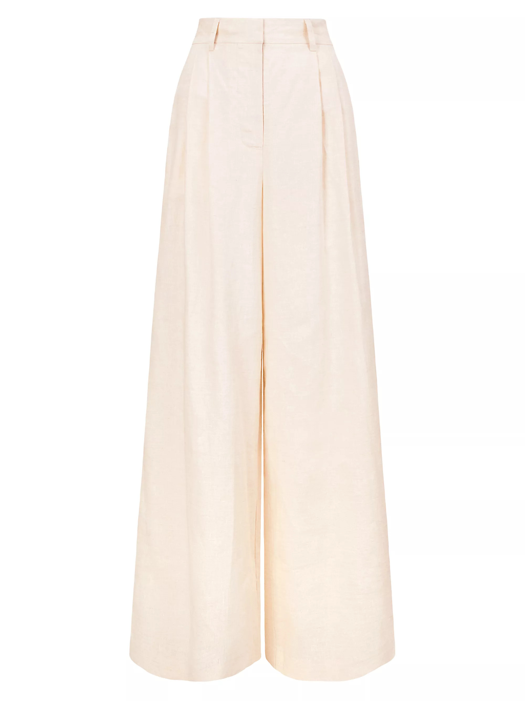StaudLuisa Linen Wide-Leg Trousers | Saks Fifth Avenue