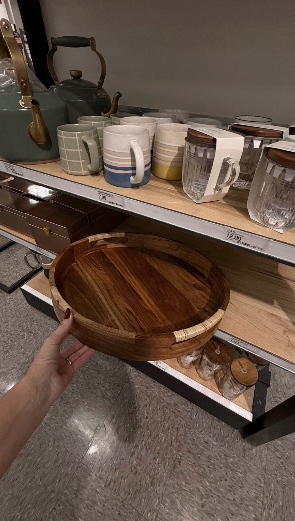 @Target  is doing the MOST with home decor right now 😍 This round wood tray with rattan handles is giving coastal grandmother meets modern boho and it’s under $20. My ottoman styling just got a serious upgrade.

#LTKhome #LTKfinds #LTKunder50 #TargetHome #TargetFinds #HomeDecorInspo #BohoHome #WoodTray #CoastalGrandmother #ApartmentDecor #Homestyling #TargetStyle #AffordableDecor #OttomanStyling #NeutralHome