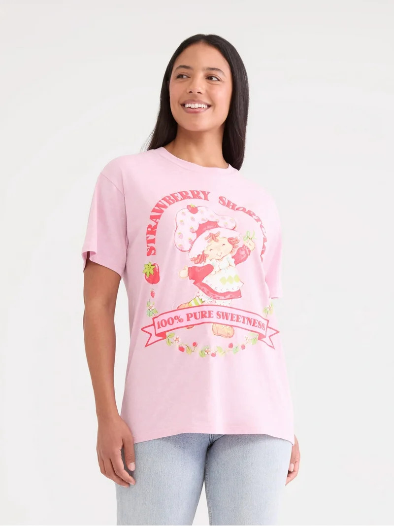 Strawberry Shortcake Graphic Tee, Sizes XXS-XXL, Women’s | Walmart (US)