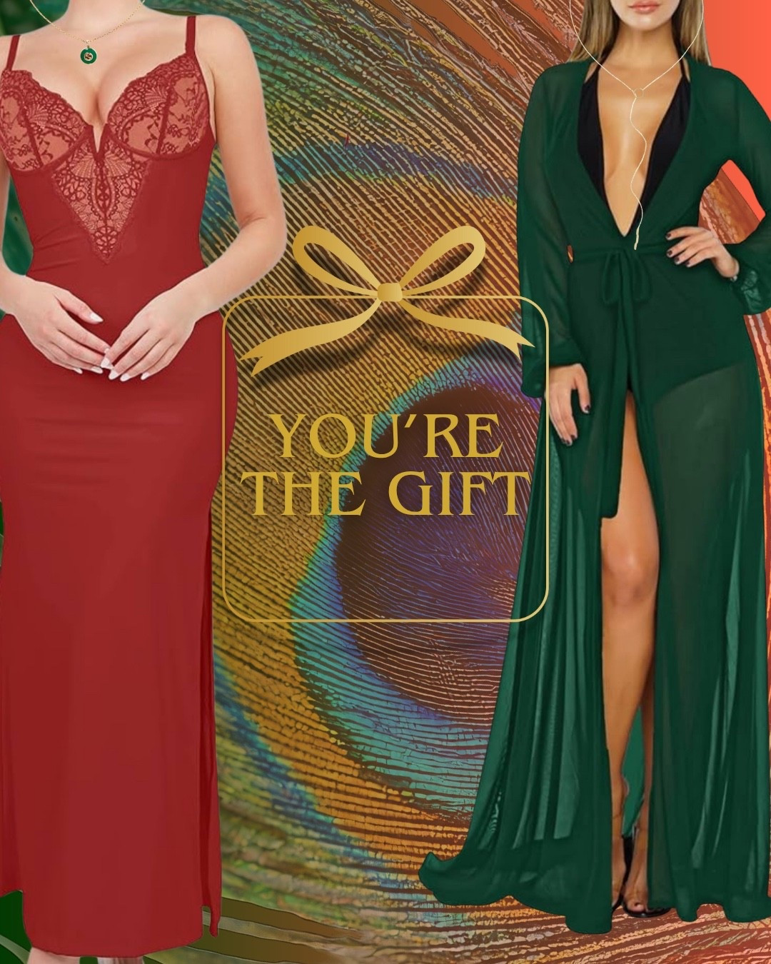 Luxurious lounge wear feel but with Amazon prices so the money can go to the jewelry that will last through the years and be passed down. The Intimate wear can be a dress for a holiday party when paired with a light coverup. I’d probably pair it with something black and chiffon. Had built in shape wear under the dress and a slit so you don’t have to remove for the bathroom or other endeavors. . 

#LTKHoliday #LTKSeasonal #LTKOver40