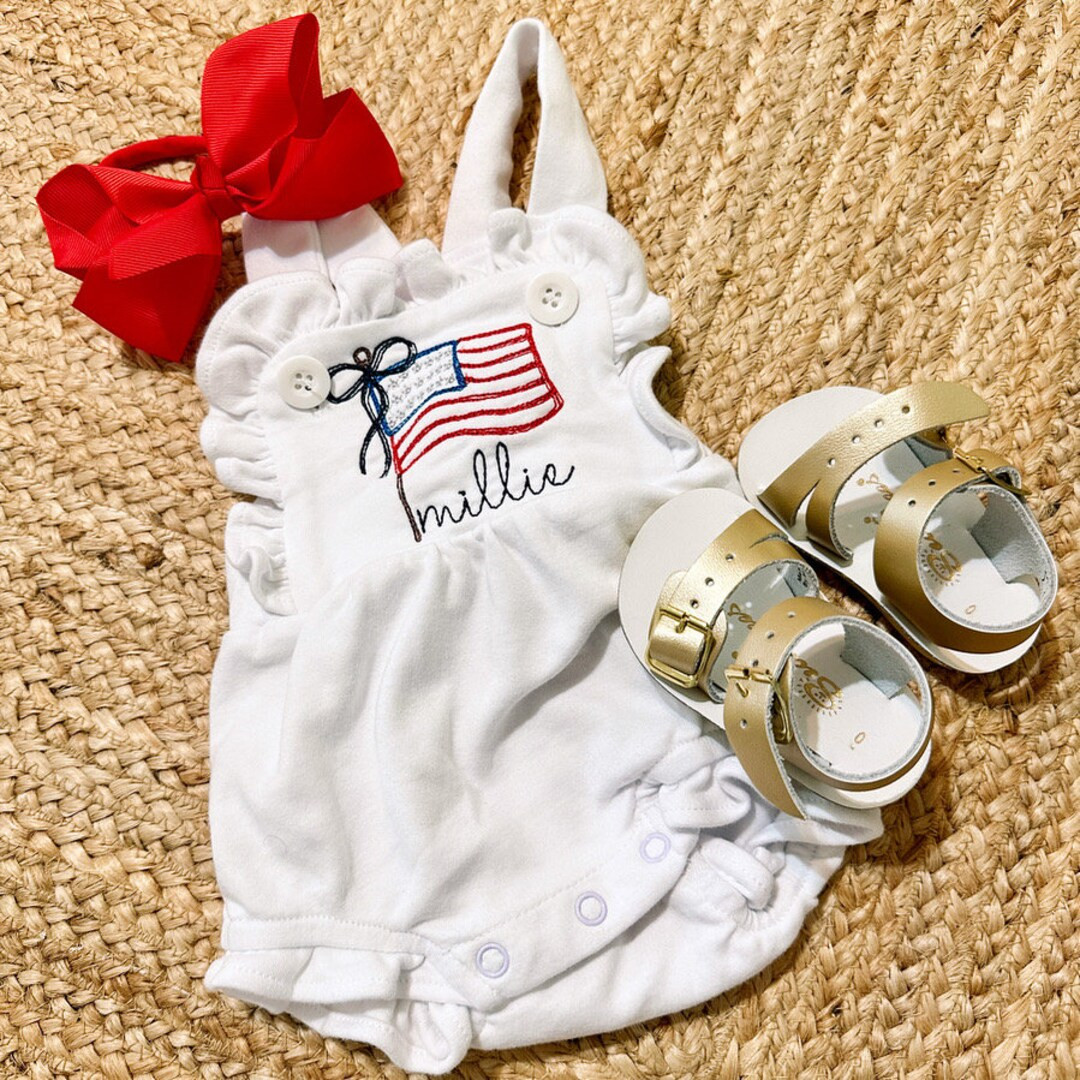 American Flag Girl Bubble Name Included - Etsy | Etsy (US)