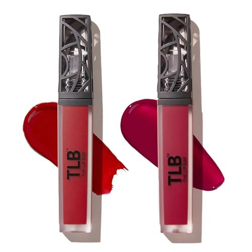 The Lip Bar - Nonstop Liquid Matte Lipstick Mini 2-Pack, Bawse Lady (Blue Red) + Rich Auntie (Deep Berry) - High Pigment - One Swipe - Long Lasting - Jojoba Oil & Vitamin E - Vegan - .24 fl oz each | Amazon (US)