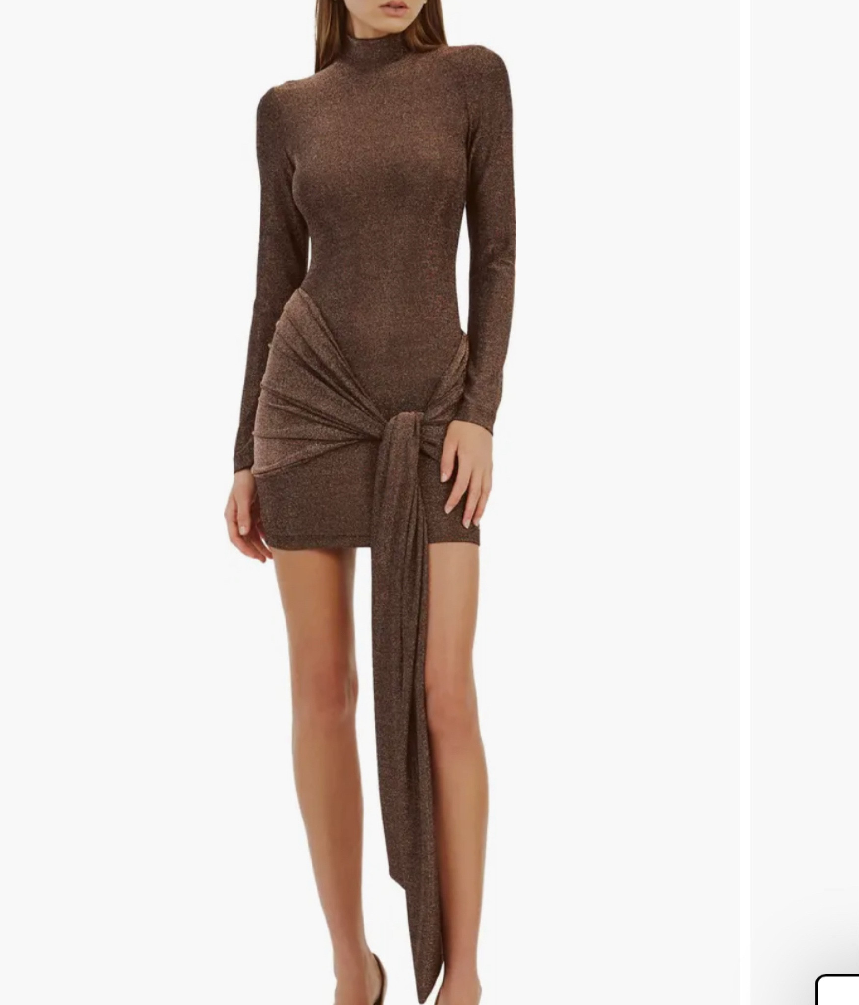 Seraphina Metallic Long Sleeve Tie Front Cocktail Minidress

#LTKHoliday #LTKCyberWeek #LTKGiftGuide