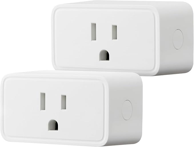 Amazon Basics Smart Plug, Works with Alexa Only, 2.4 GHz Wi-Fi, No Hub Required, 2 Pack, White | Amazon (US)