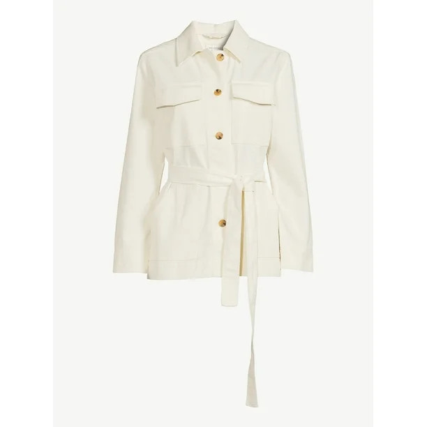 Free Assembly Women's Button-Front Utility Jacket - Walmart.com | Walmart (US)