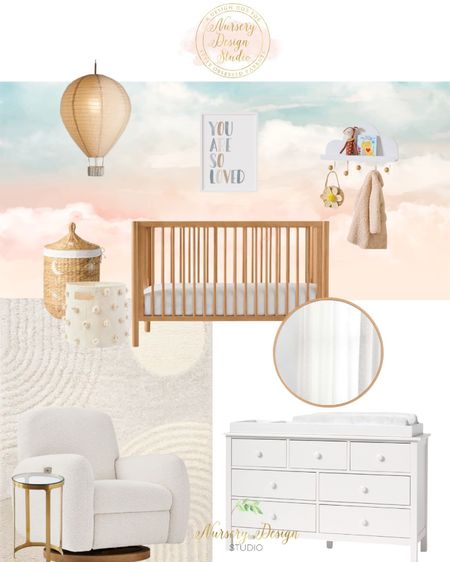 Soft and calming baby nursery, crib, white modern dresser, cream rug

#LTKBaby #LTKBump #LTKKids