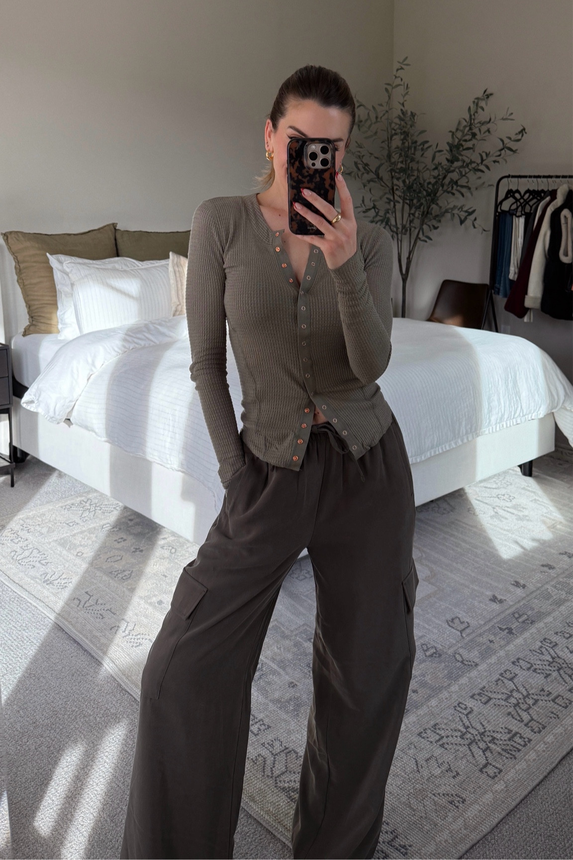 These drapey cargo pants are officially a closet staple! Love the fit and how they look with a fitted top. Wearing size small in both the top and pants.

#LTKFindsUnder50 #LTKSeasonal #LTKStyleTip