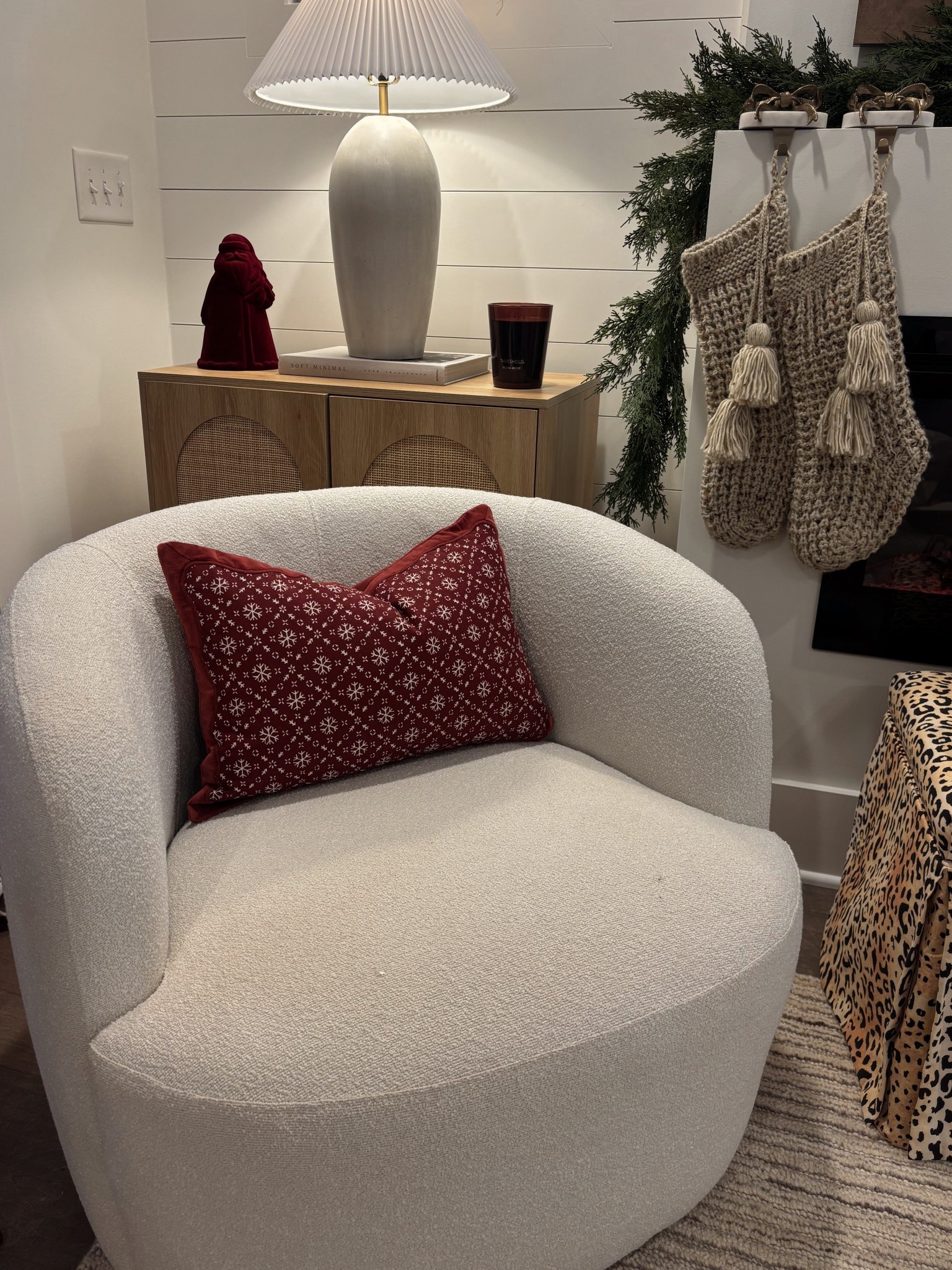 These target studio McGee pillows were just restocked! Along with the bow stocking holders ❤️🌲🫶🏼 so cute! 

#LTKHome #LTKFindsUnder50 #LTKHoliday