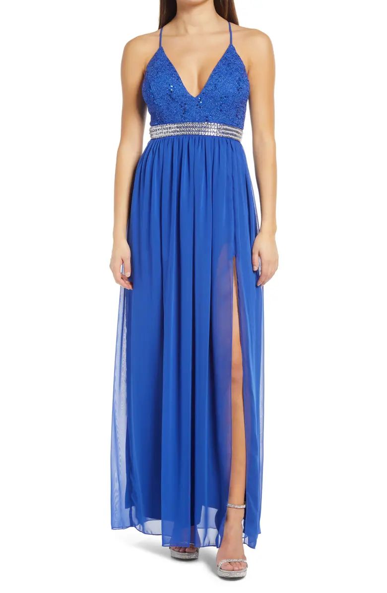 LNL Sequin Lace & Chiffon Gown | Nordstrom | Nordstrom
