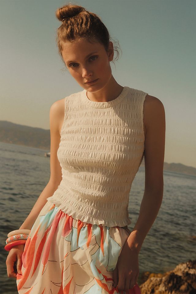Maeve Floral Burst Maxi Skirt | Anthropologie (US)
