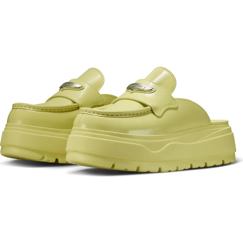 Air Jordan Loafer Mule in Luminous Green/Silver at Nordstrom, Size 11 | Nordstrom