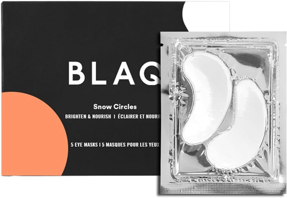 BLAQ Eye Mask with Hyaluronic Acid - Snow Mushroom Under Eye Mask - Ultra Hydrating Hydrogel Unde... | Amazon (US)