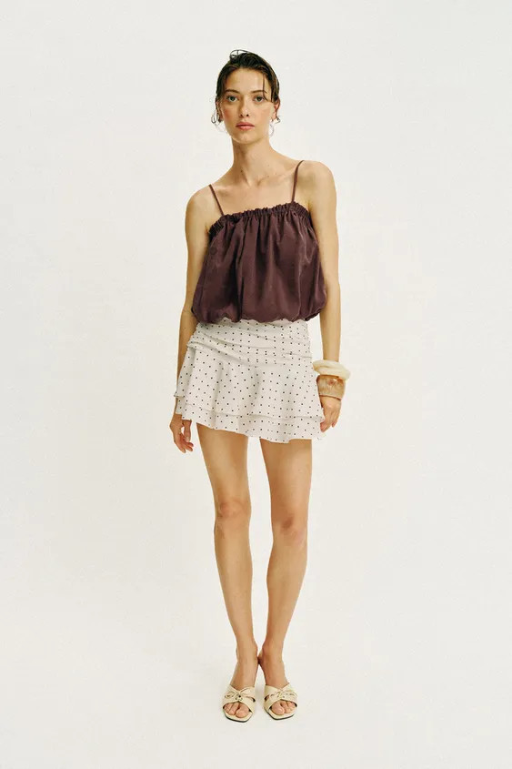BALLOON STRAP TOP | Zara US