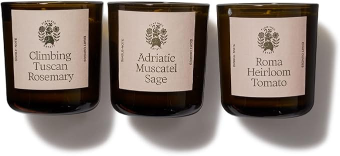 The Three Sisters - Flamingo Estate | 60 Hour Burn Time, Vegetable Wax Candle | Tomato, Sage & Ro... | Amazon (US)