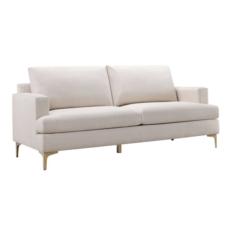 Tribeca Ivory Upholstered Sofa | At Home