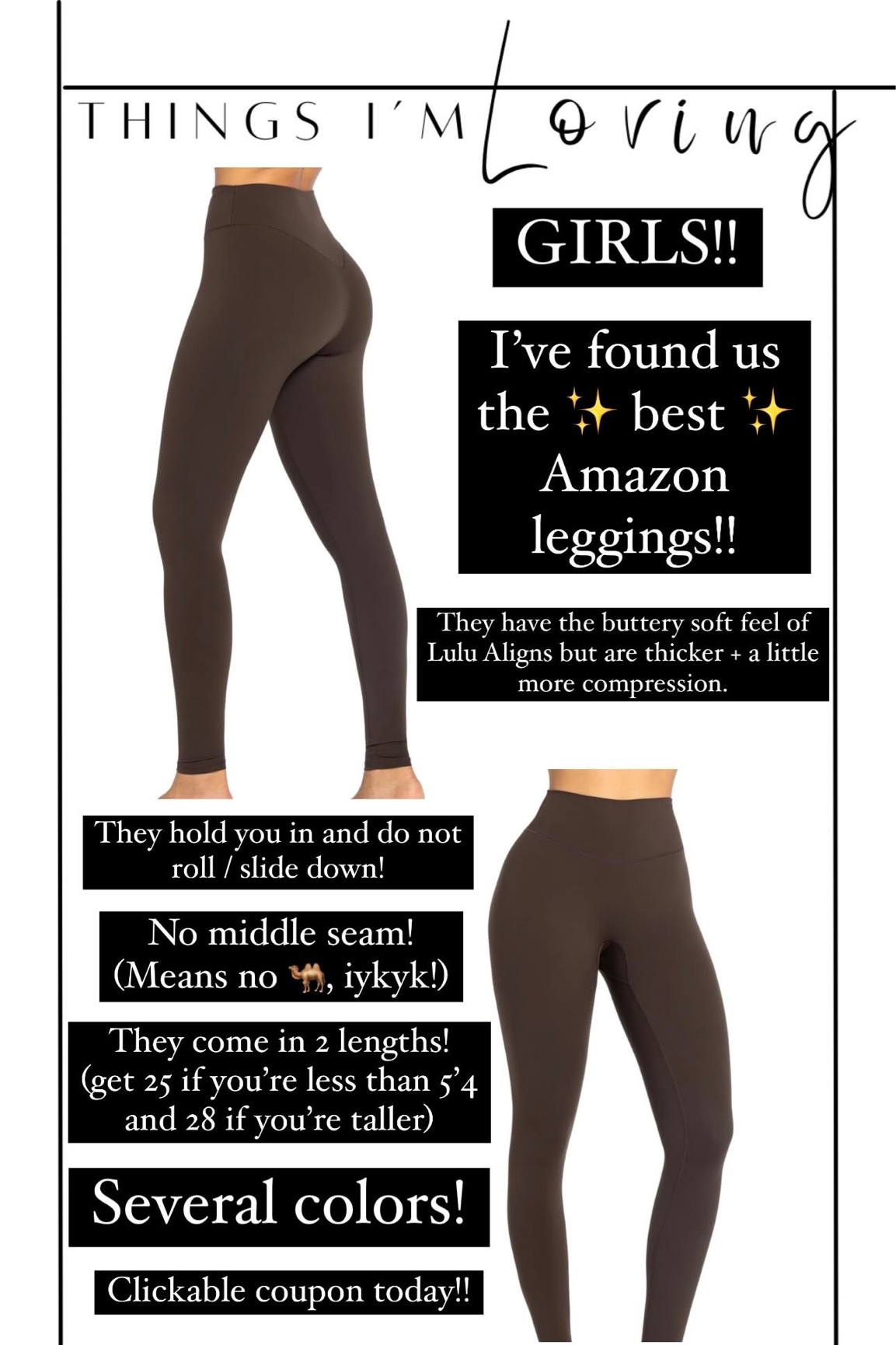 Literally the BEST leggings on Amazon!!

#LTKmidsize #LTKstyletip #LTKfindsunder50