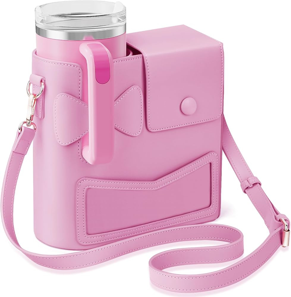 TCJJ Crossbody Bag for Stanley Cup Purse, Outdoor Portable Water Bottle Holder with Adjustable Sh... | Amazon (US)