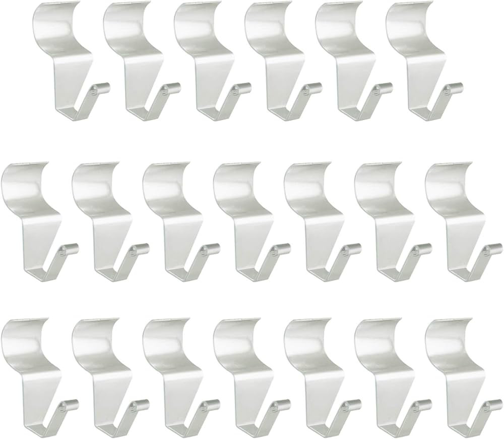Amuille (20 Pack) Vinyl Siding Hooks No-Hole Needed Heavy Duty Siding Hanging Clips Hanger | Amazon (US)