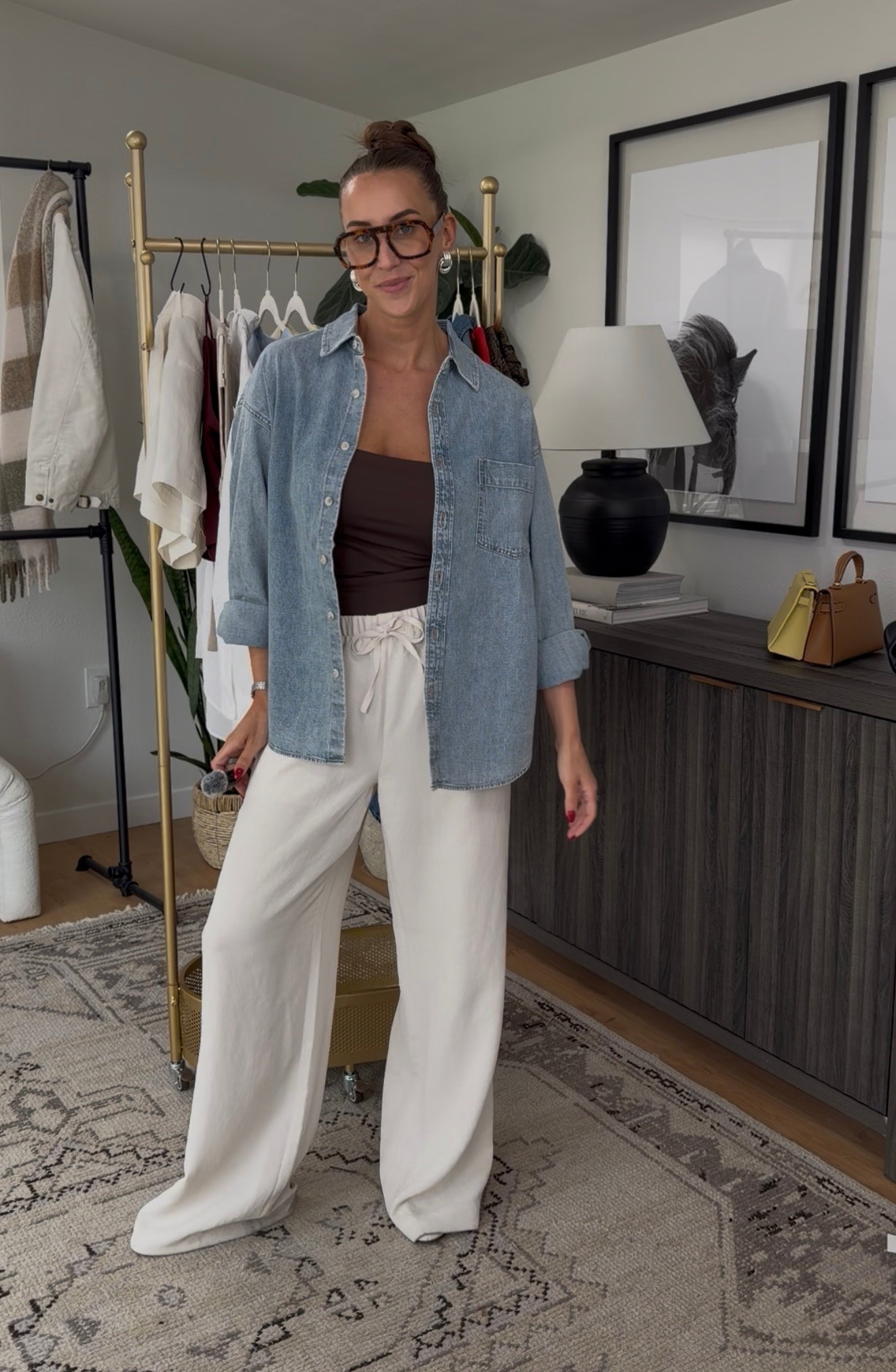 grab for this outfit instead of your leggings this spring 💁🏼‍♀️

Tube top: L
Denim button up: S (oversized)
Lodge pants: M Tall (long for flats)



#LTKSeasonal #LTKgrwm #LTKootd